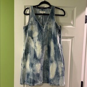 rag & bone Blue Tie Dye denim dress